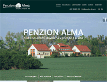 Tablet Screenshot of penzion-alma.cz